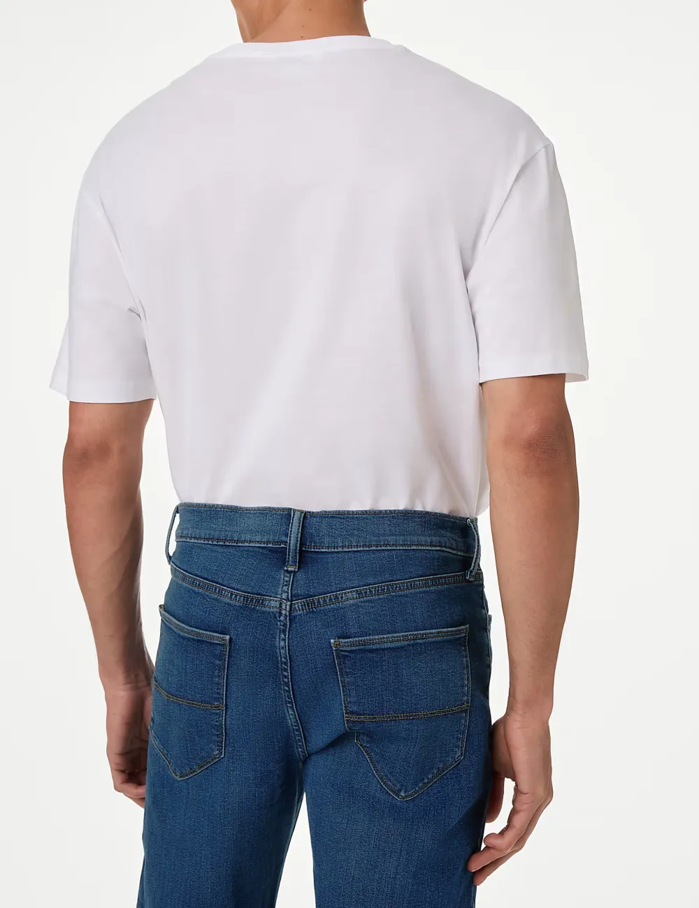 Dark Straight Stretch Jeans