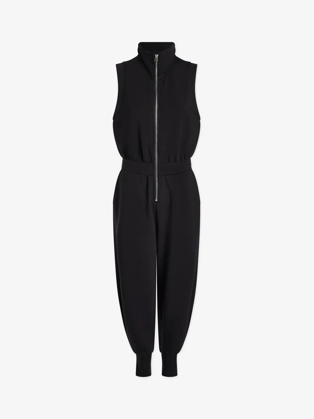 Elegant Sleeveless Zip-Front Jumpsuit