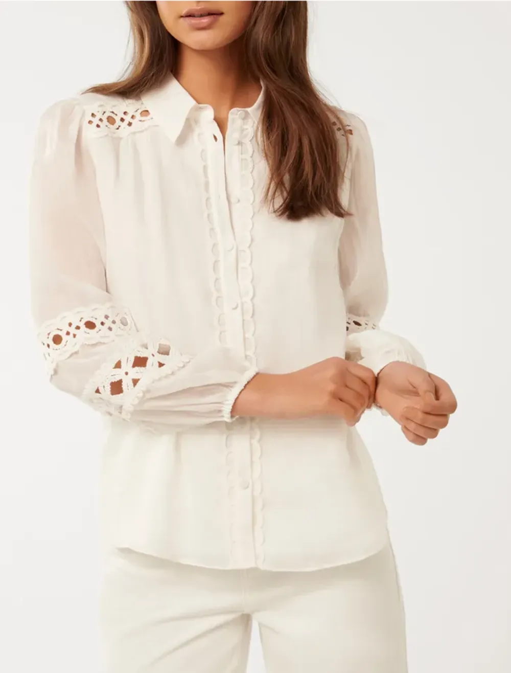 Crochet Trim Shirt