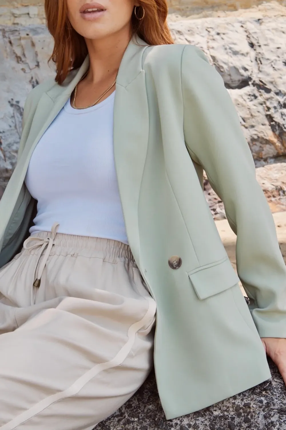 Semi Fitted Boyfriend Blazer