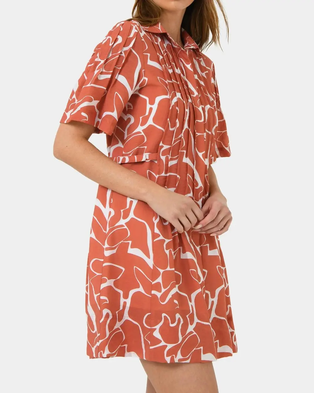 Relaxed Style Sunshine Pleated Dress