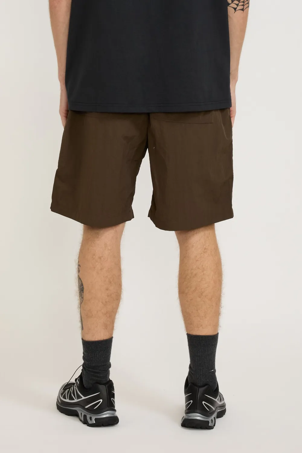 Nylon Loose Short Deep Brown