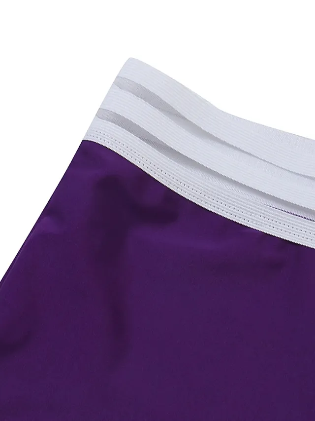 Women's Swimwear Tankini Swim Dress 2 Piece Plus Size Swimsuit 2 Piece Modest Swimwear Open Back Printing for Big Busts Leaf Floral Navy Blue Purple Green Padded V Wire Bathing Suits New Vacation Cute