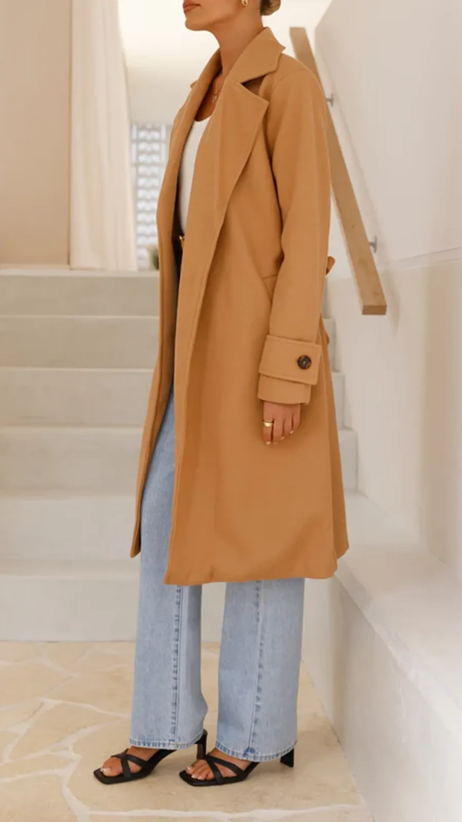 Padded Casual Long Jacket