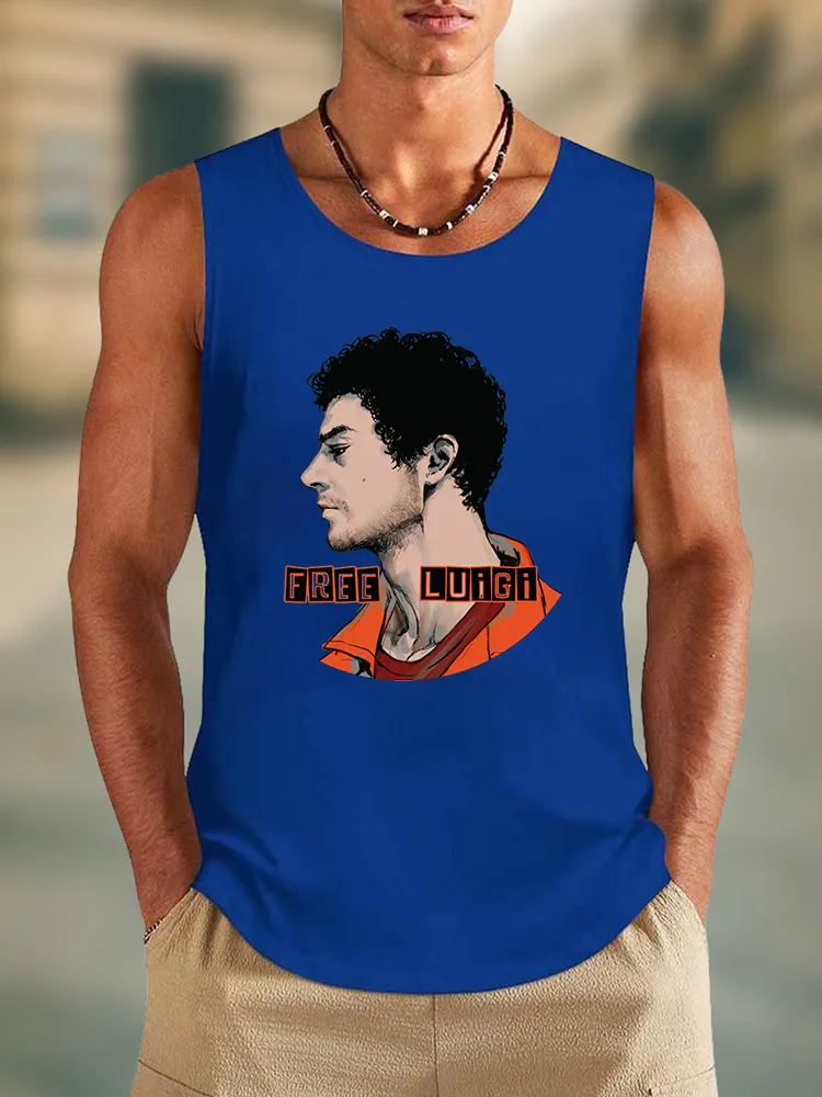 Men'S Free Luigi Round Neck Cotton Vest