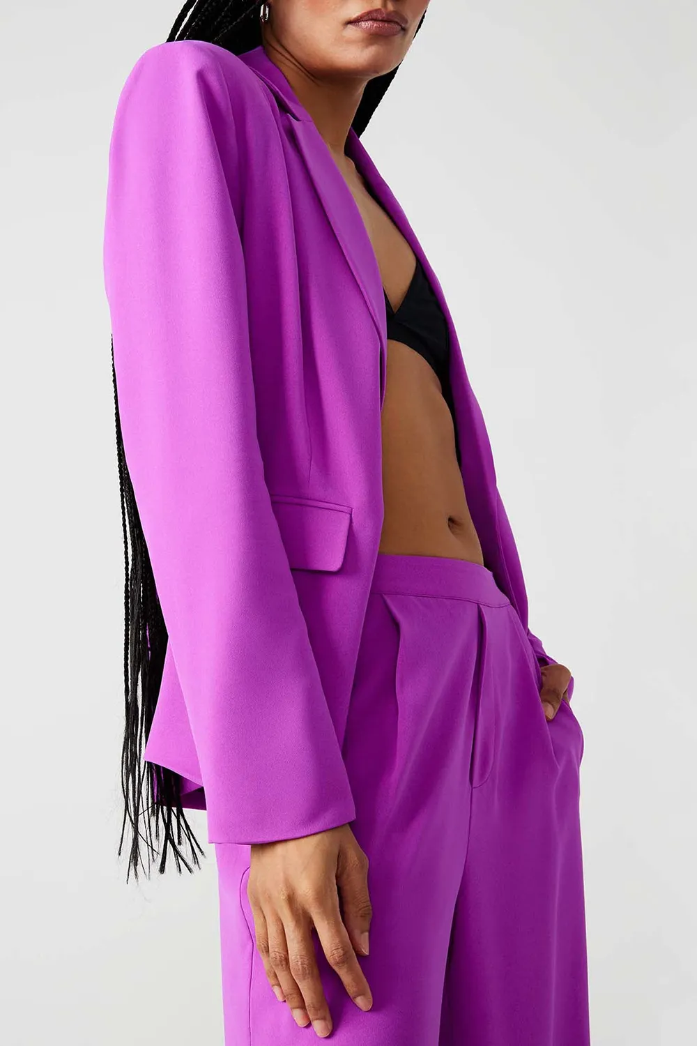 LONG SLEEVE BLAZER RED