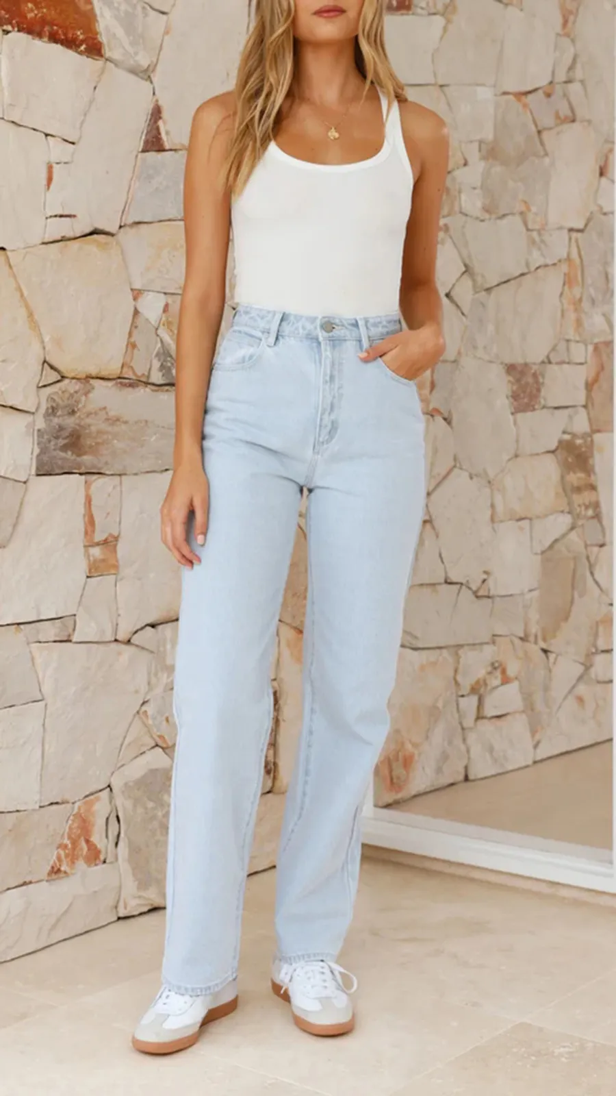 High Baggy Fit Jeans