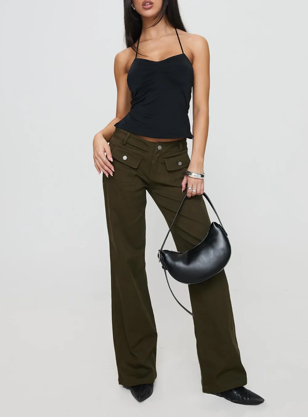 White Spaghetti Strap Tank Top