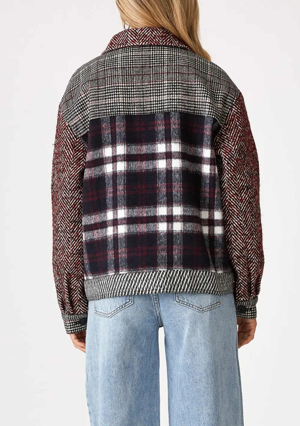 Plaid Long Sleeve Jacket