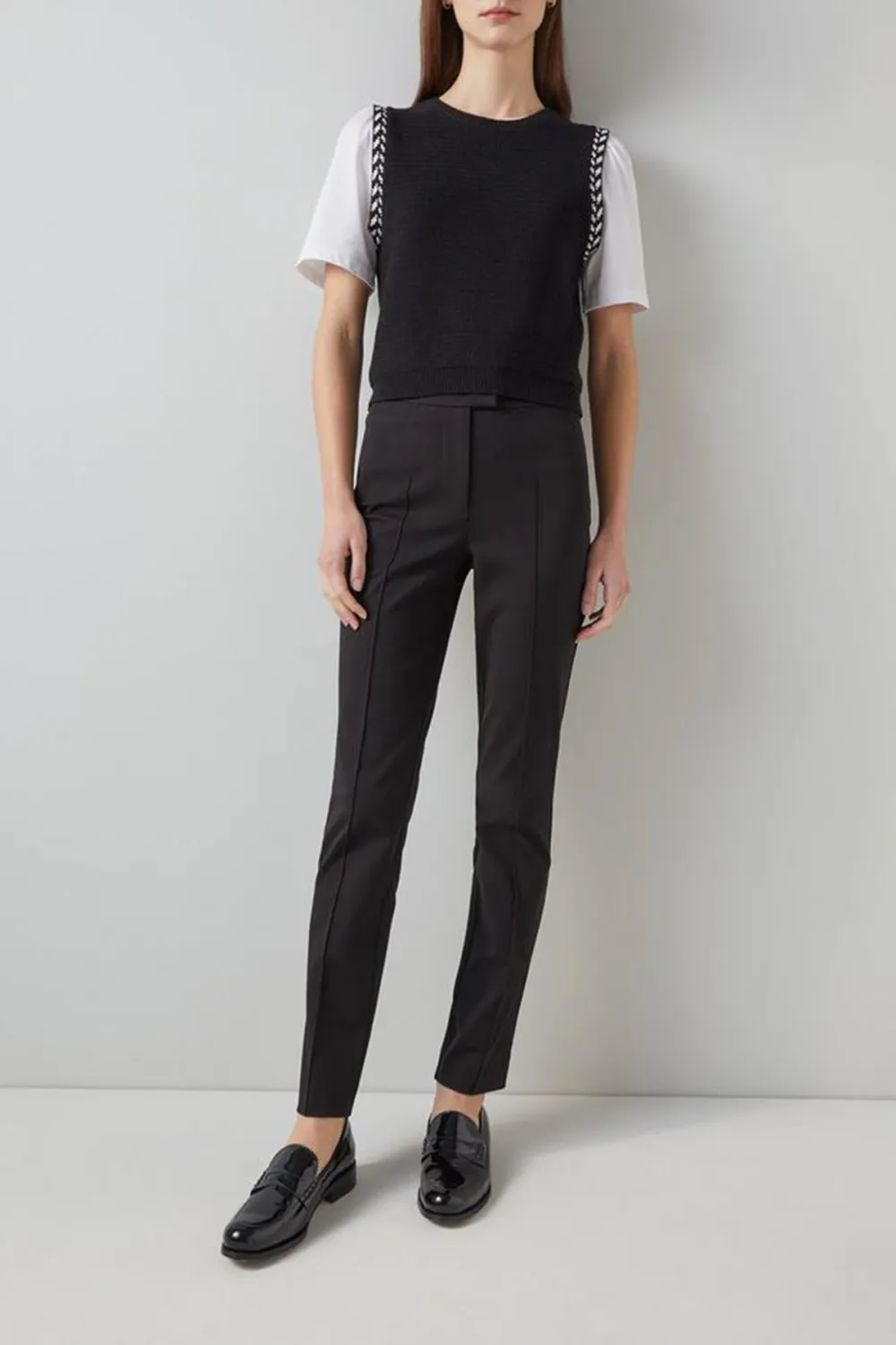 Black Slim Fit Tailored Trousers