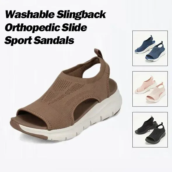 2022 Hot Sale - Washable Slingback Orthopedic Slide Sport Sandals.