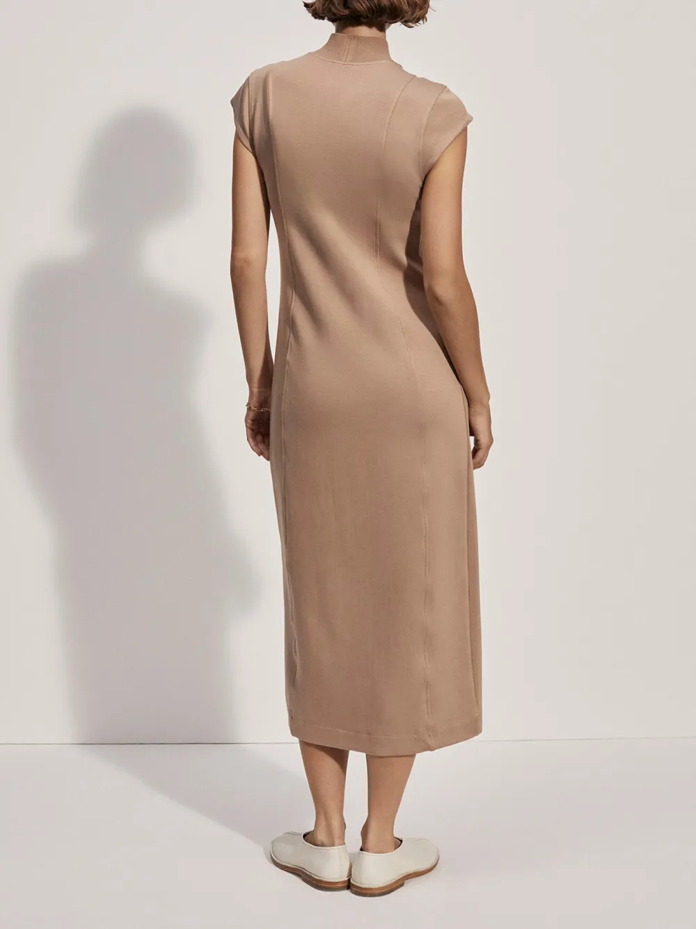 High Neck Midi Dress