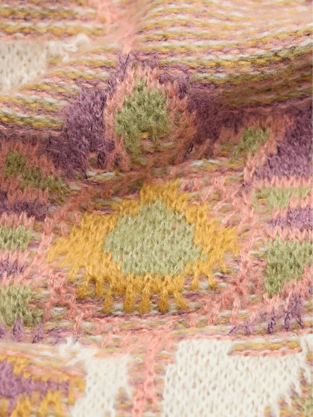 Natural Wilding Knitted Pattern Jumper