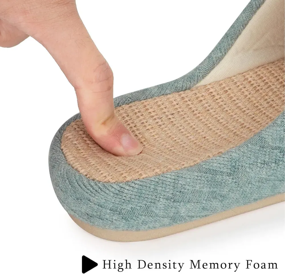 Slippers for Women Memory Foam Open Toe House Slippers Cute Comfy Bedroom Slides Slip on Slippers for Summer Indoor