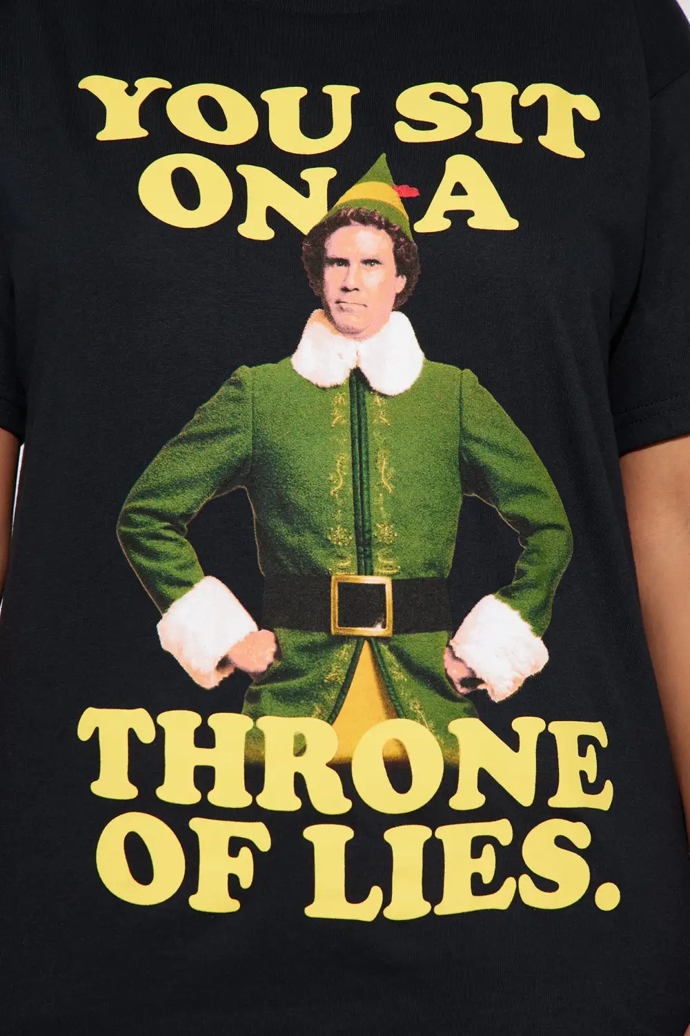 Throne Of Lies Elf Graphic Tee - Black