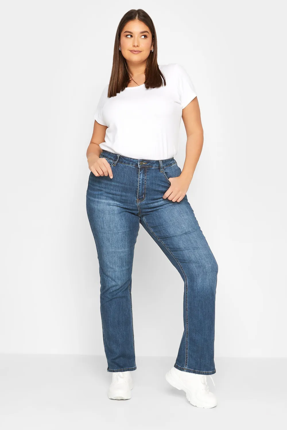 LTS PREMIUM Tall Mid Blue IVY Stretch Straight Leg Jeans