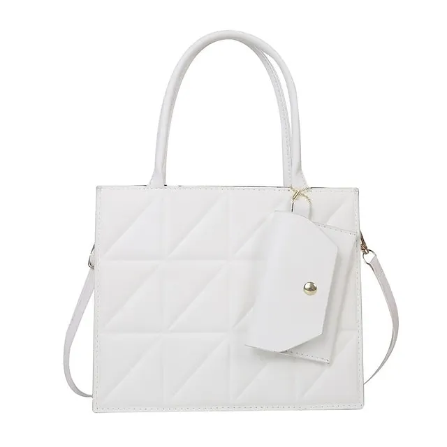 Women's Handbag Crossbody Bag PU Leather Daily Durable Black White Blue