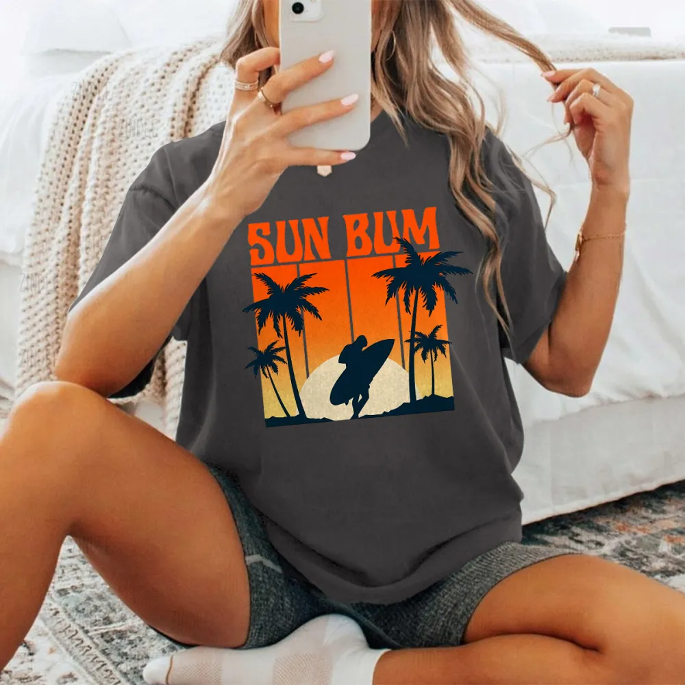 Surfing Sun Bum Style Printed Tee