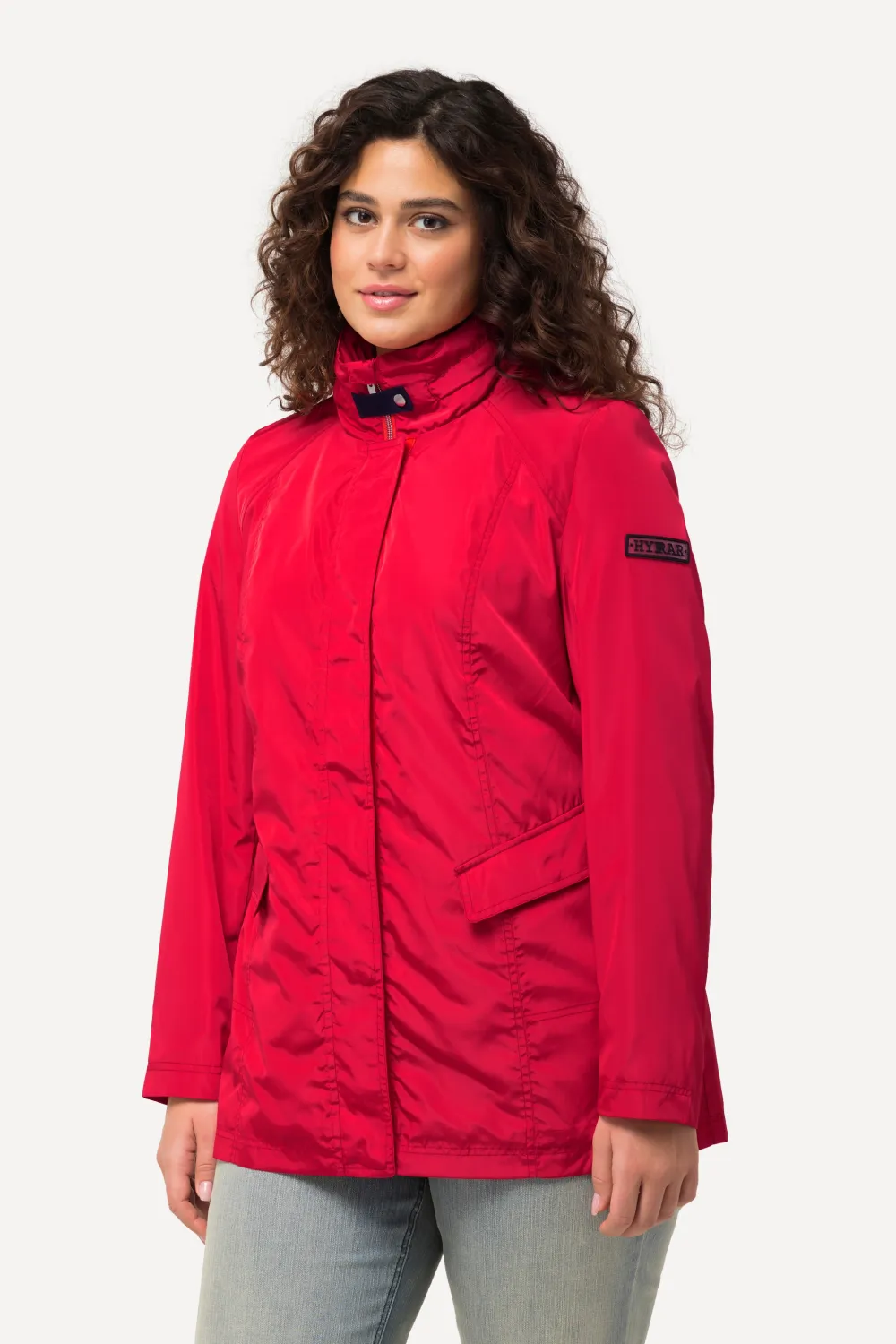 HYPRAR Funktionsjacke Stehkragen Kapuze 2-Wege-Zipper