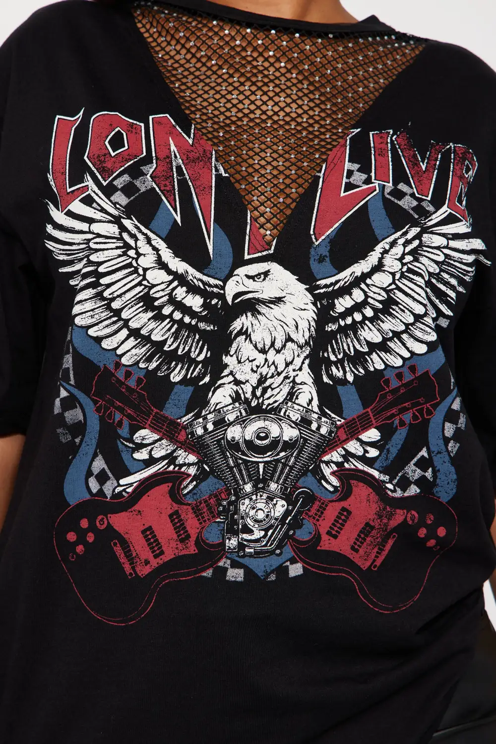 So Rock It Graphic Top - Black