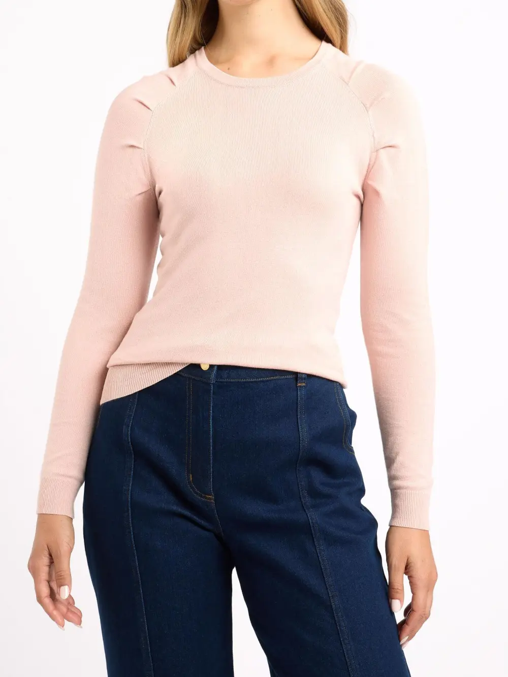 Pink Casual Basic Knitwear