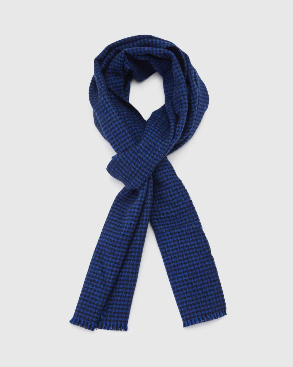 Blue Small Plaid Scarf