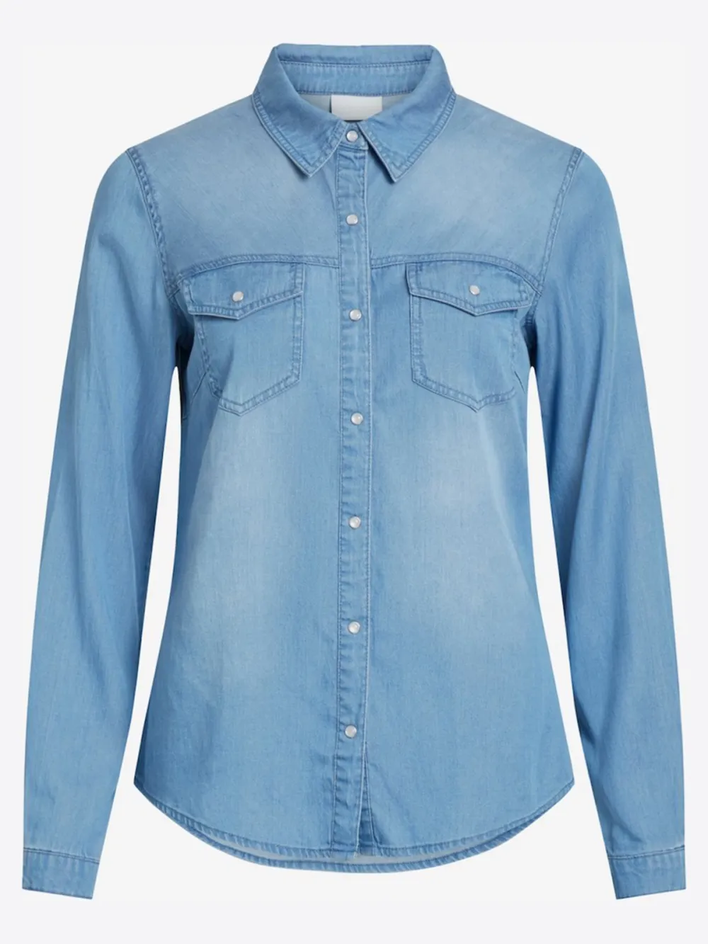 Kent Collar Long Sleeve Casual Style Blouses