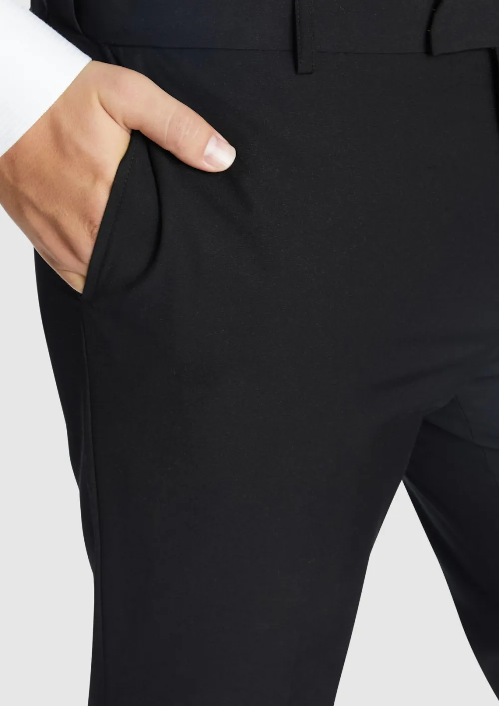 NAVY SLIM ELASTIC PANT