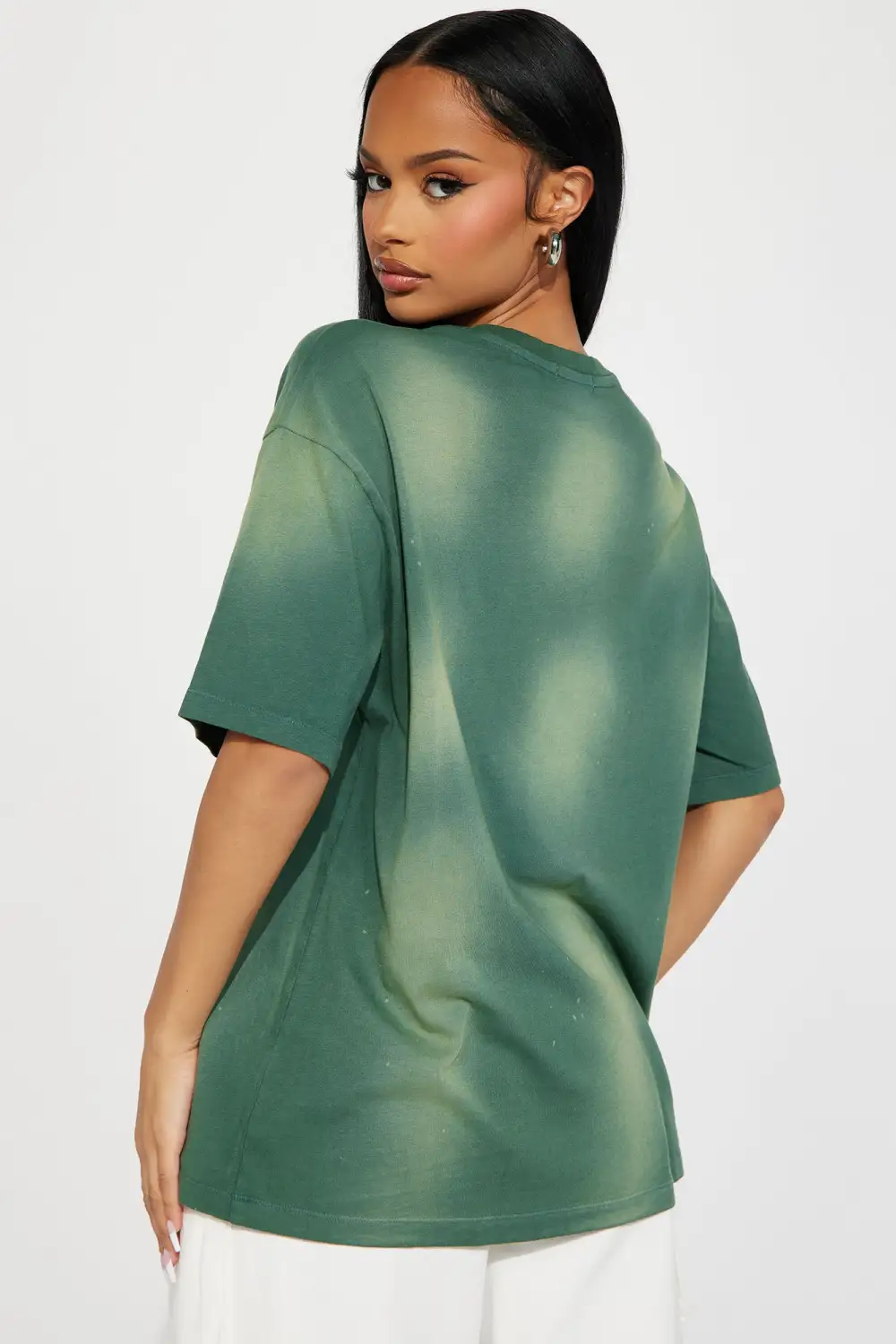 Palmistry Washed Graphic Tshirt - Green