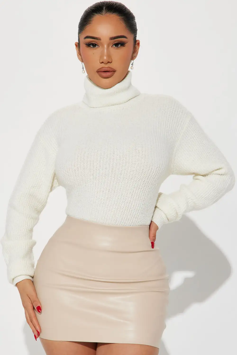 Shivani Turtleneck Sweater - Off White