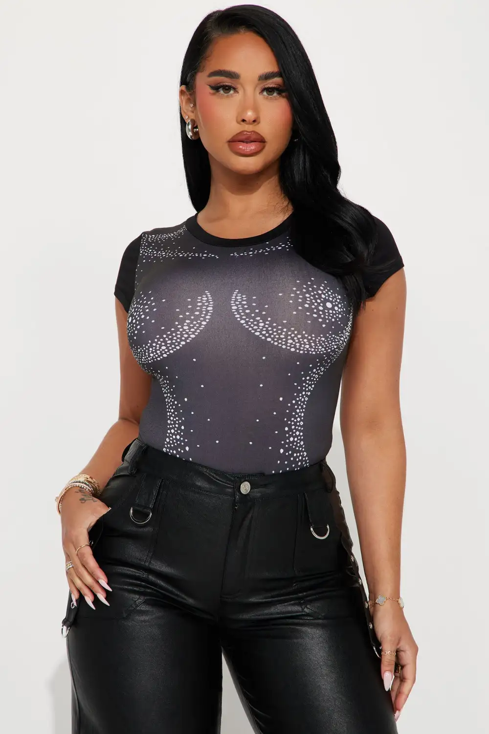 Out Of This World Bodysuit - Black/combo
