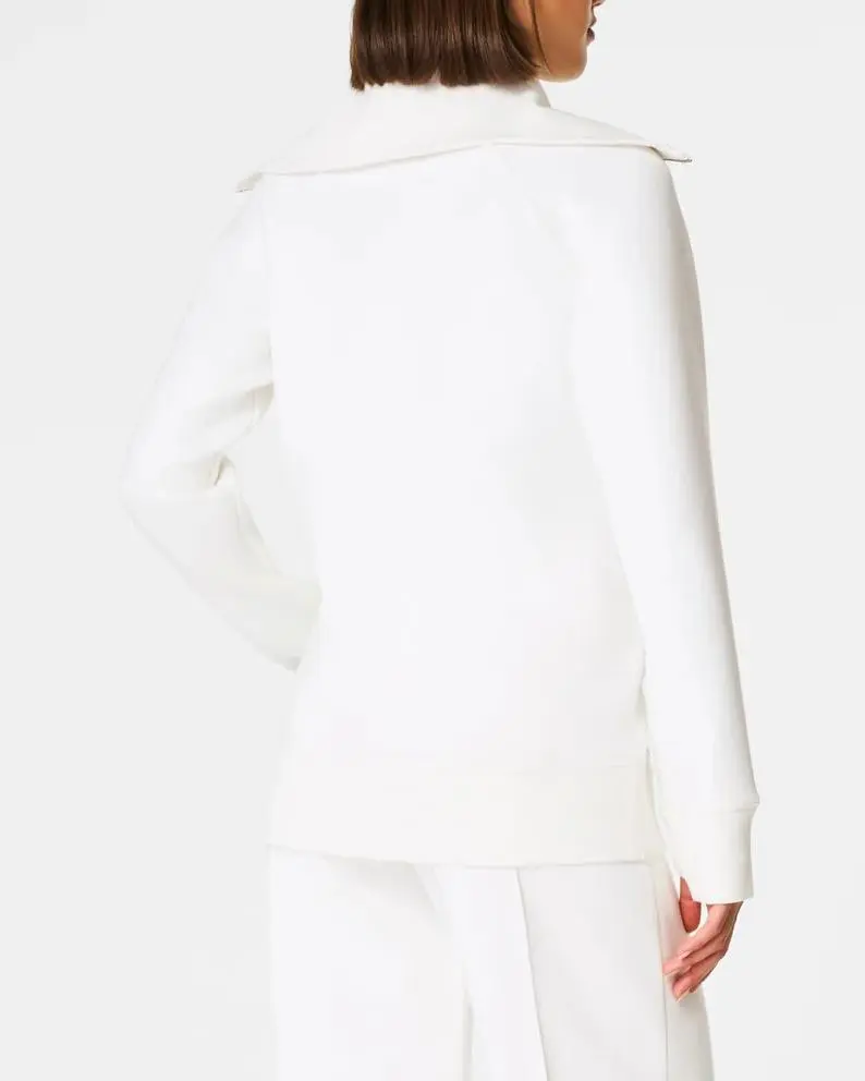 Relaxed Full Zip Casual Tunic