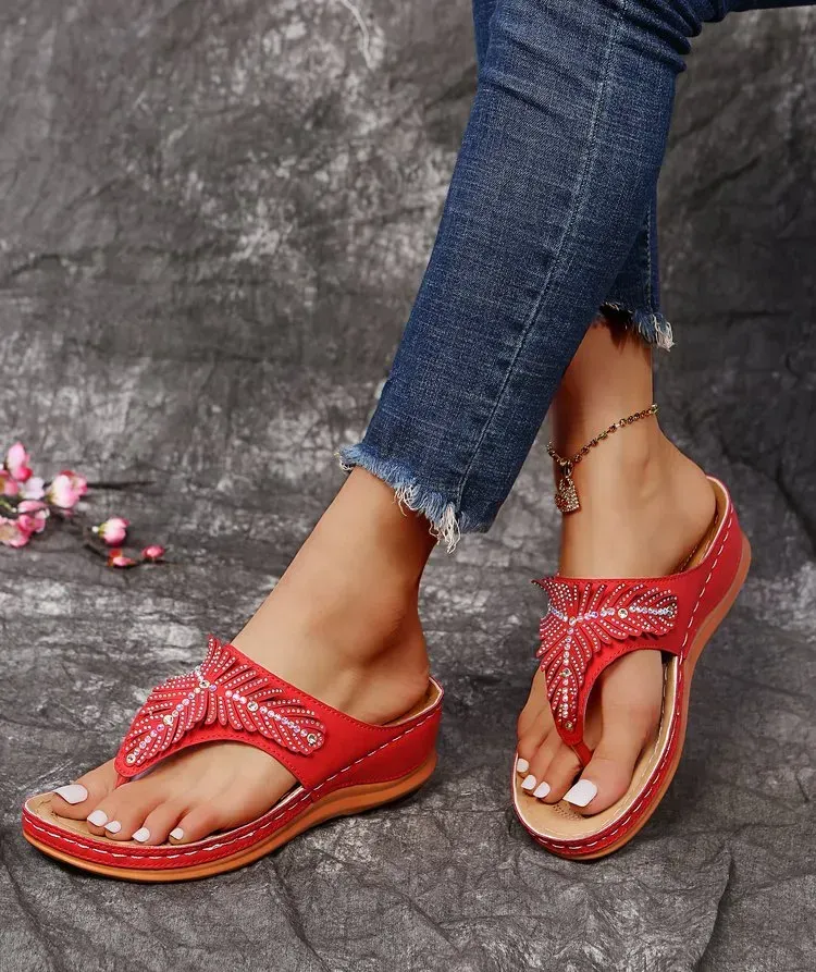 Classic Leather Orthopedic Flip-flop Sandals(⚡Clearance Sale)