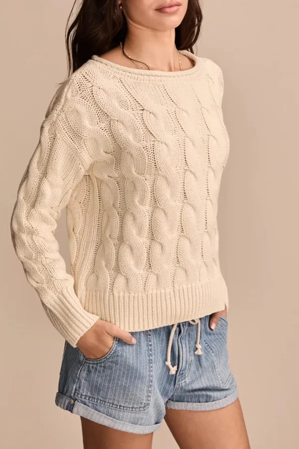 Turtledove Cable Sweater Pullover
