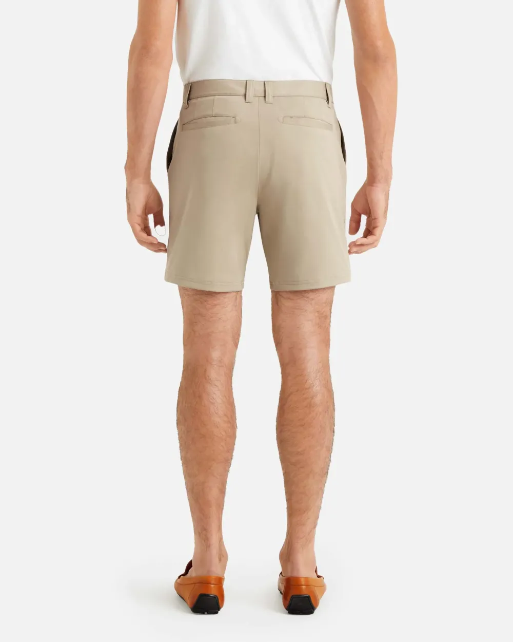 Beige Regular - Fit Men's Shorts