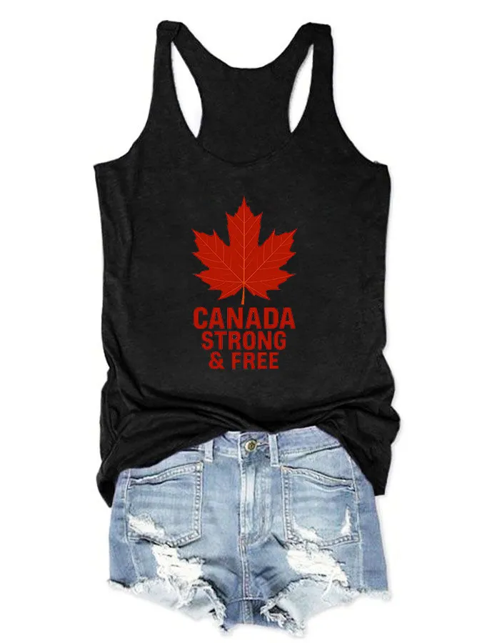 Women's Canada Strong And Free Crew Neck Vest