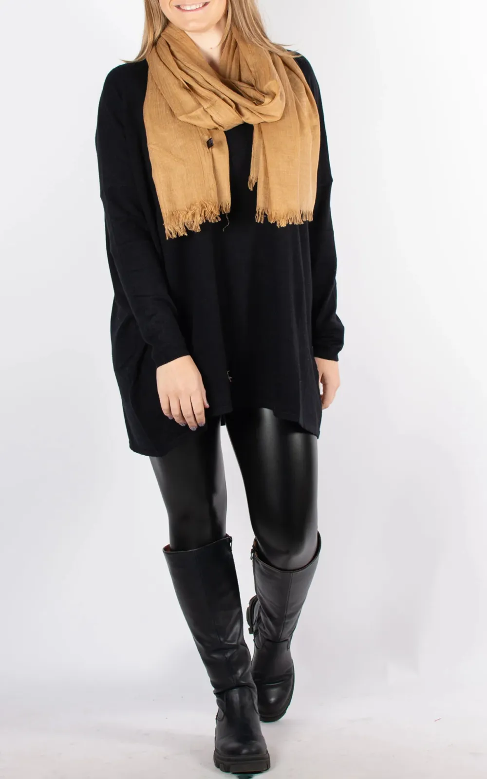 Solid Color Cotton Women's Scarf