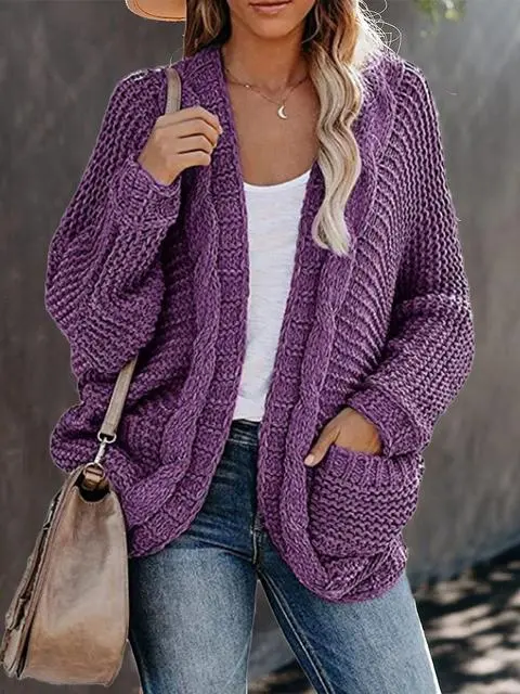 Pure Color Knitting Sweater