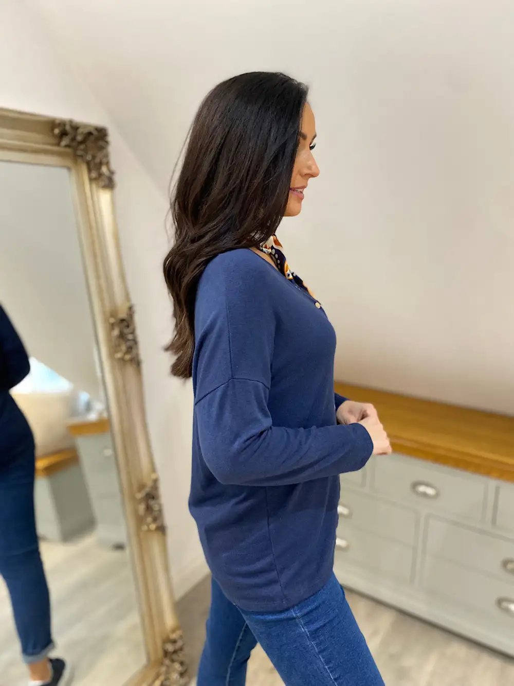 Navy Women's Lightweight Cardigan