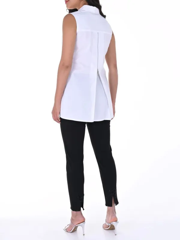 Black Denim Jeans with Heart Detail