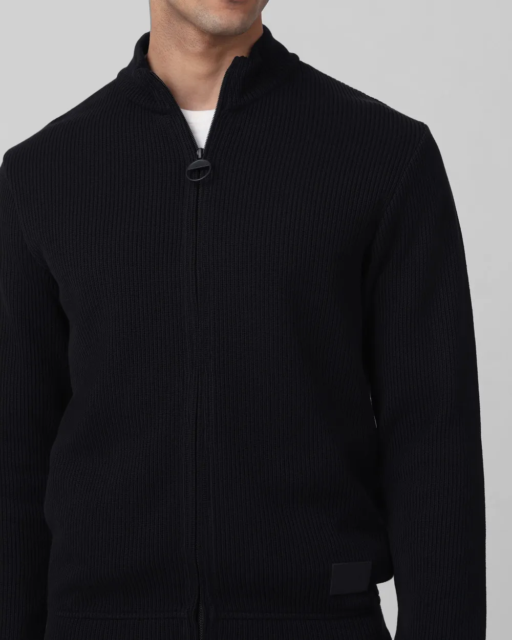 Comfortable Soft Daily Slim Black Sweater