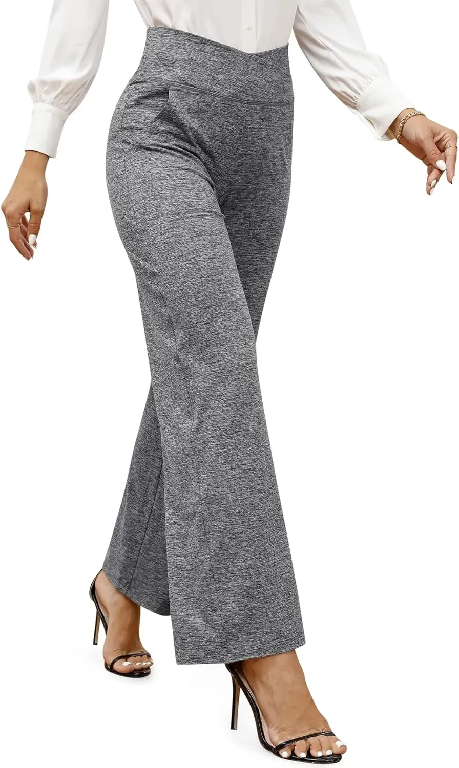 G4Free Wide Leg Pants for Women Loose Yoga Pants with Pockets Petite/Regular/Tall Stretch Casual Lounge Pants