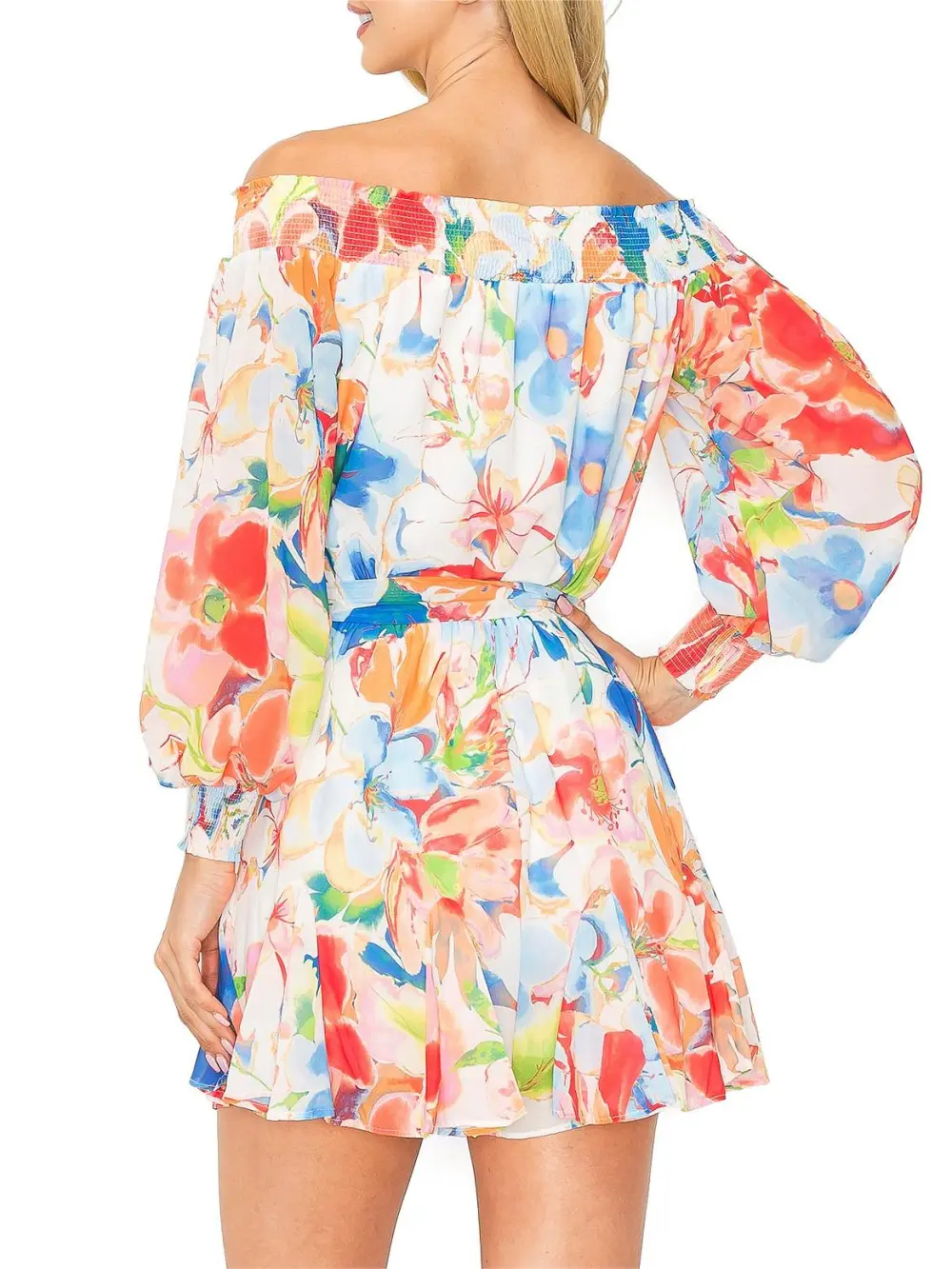 Floral Long Sleeve Romper