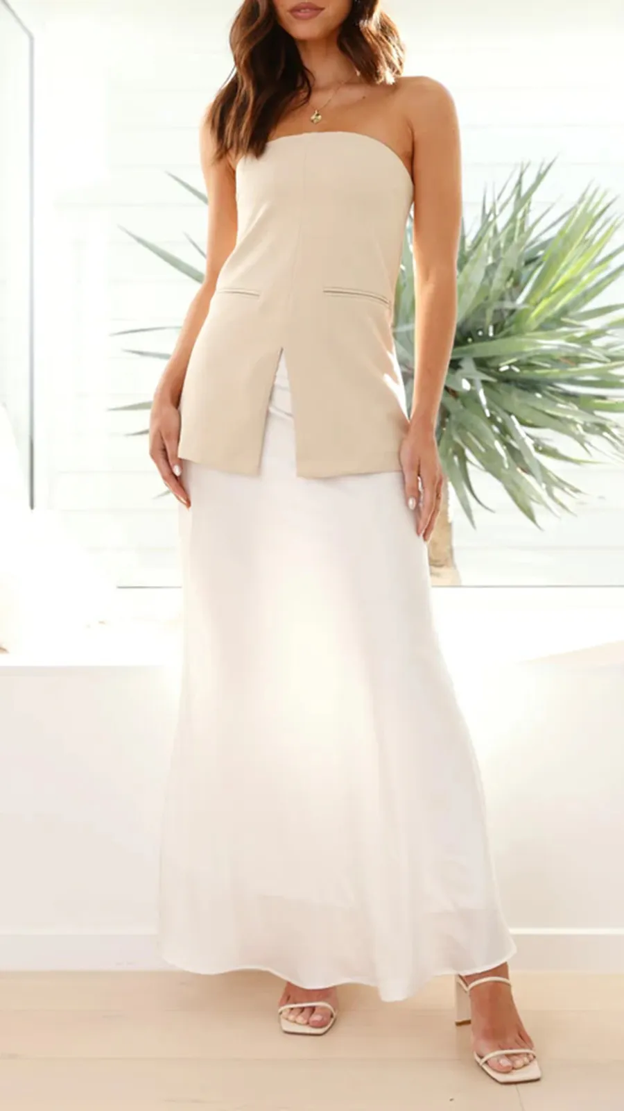 High-End Solid Color Tube Top