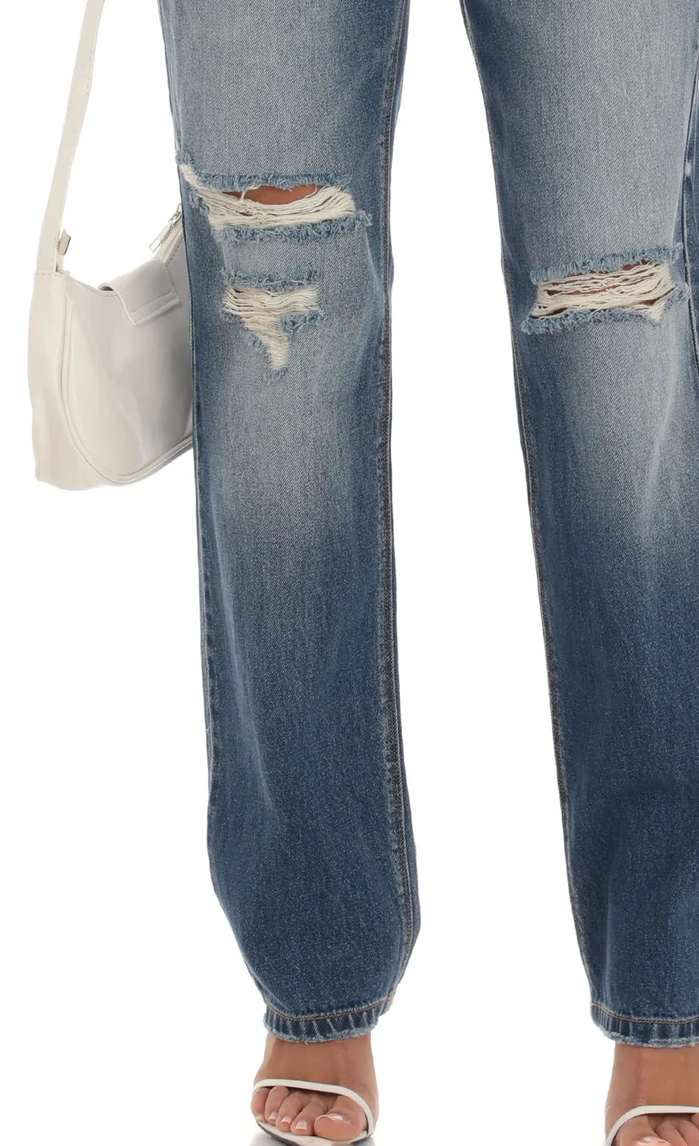 Distressed Jeans in Denim