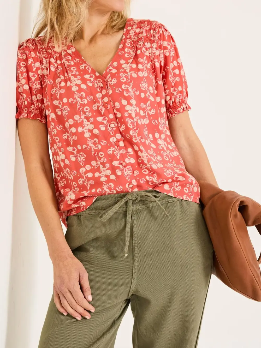 Burnt Orange Jade Blouse