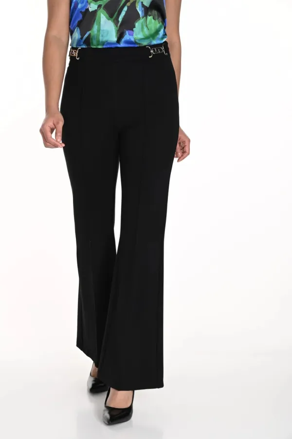 Black High - Waist Flared Pants