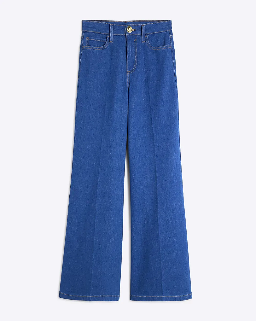 Women's Cotton High Waist Flared Pants
