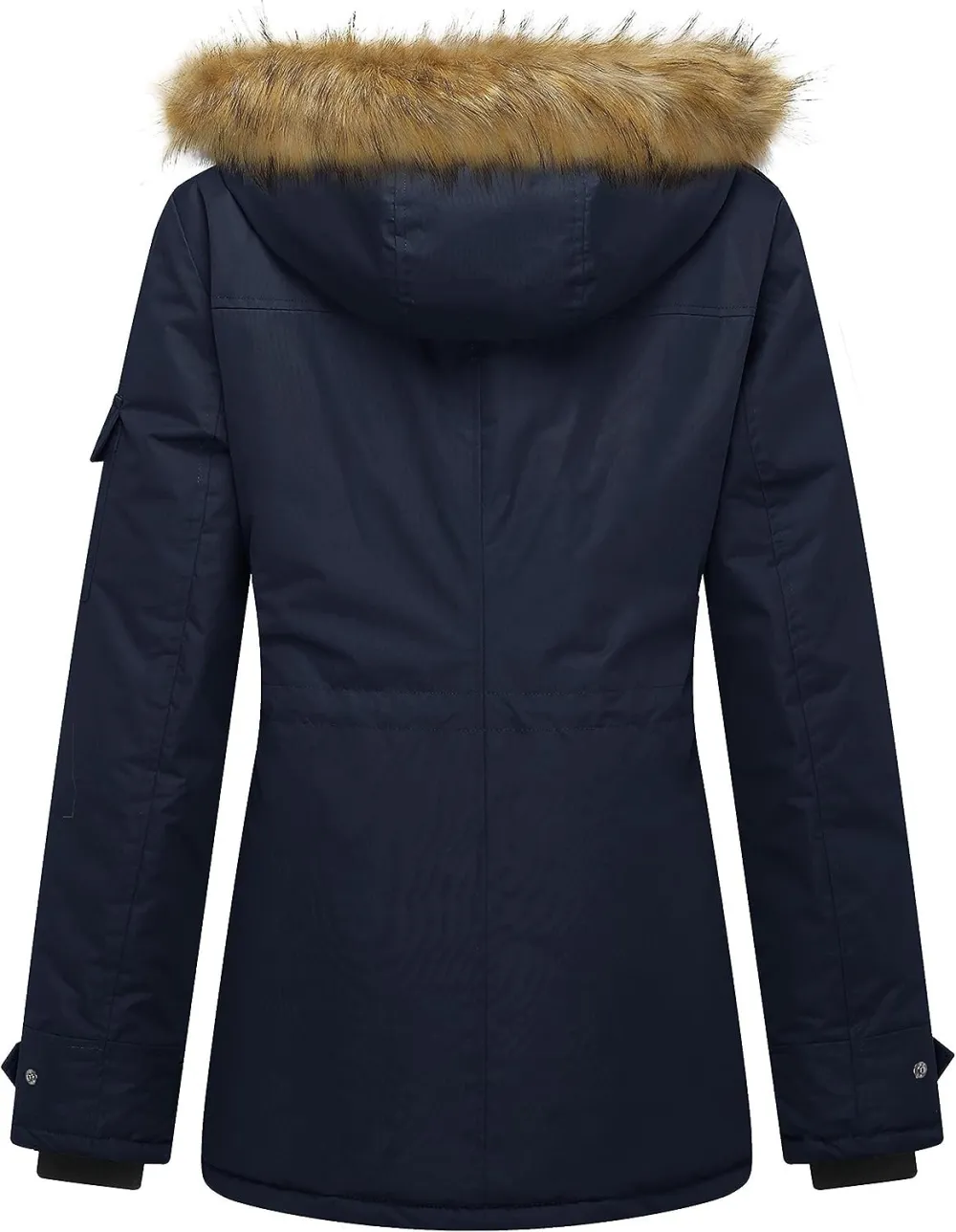 Women's Quilted Winter Coat Warm Puffer Jacket Thicken Parka with Removable Hood