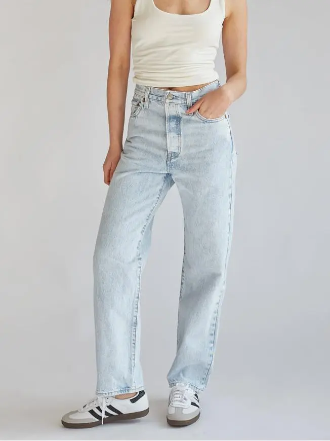 Levi's Ribcage Straight Ankle Jeans Ojai Shore